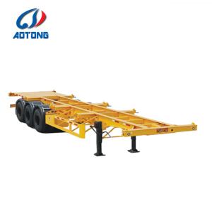 Wholesale Steel Semi-Trailer 2 Axles Designed for Heavy-Duty Container Transportation from china suppliers