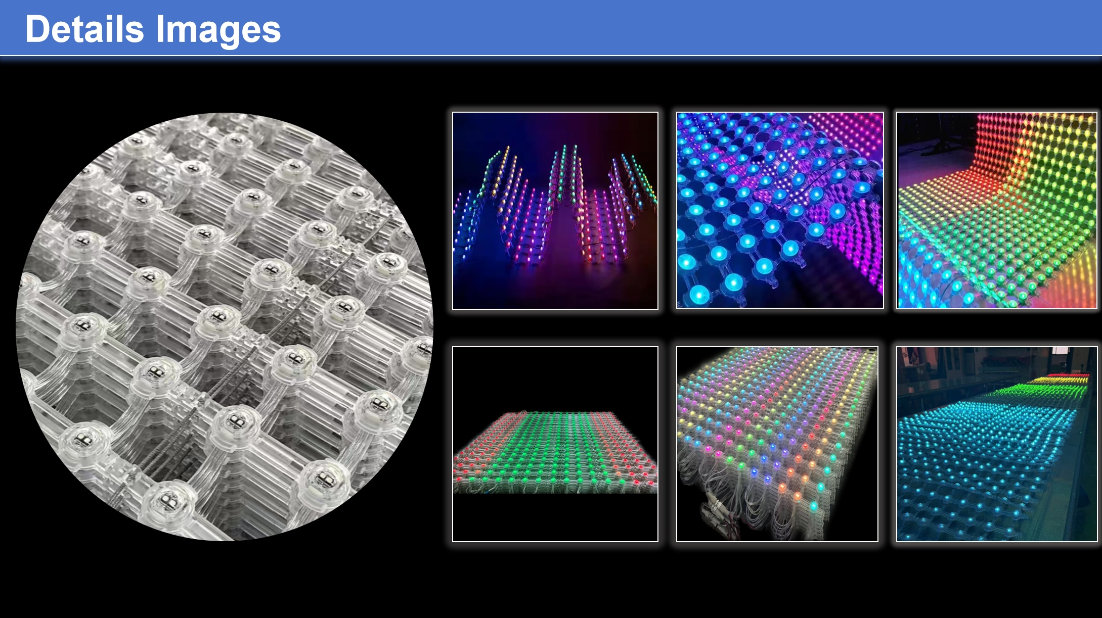 Flexible LED Curtain Display Net Screen Pixel LED Dot Light LED Mesh Screen for Media Facade