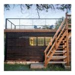 50/75/100mm Wave Sandwich Panel Tiny Wooden Prefab House Container Living Two