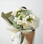 Korean-style solid-color flower wrapping paper, waterproof first love bouquet,