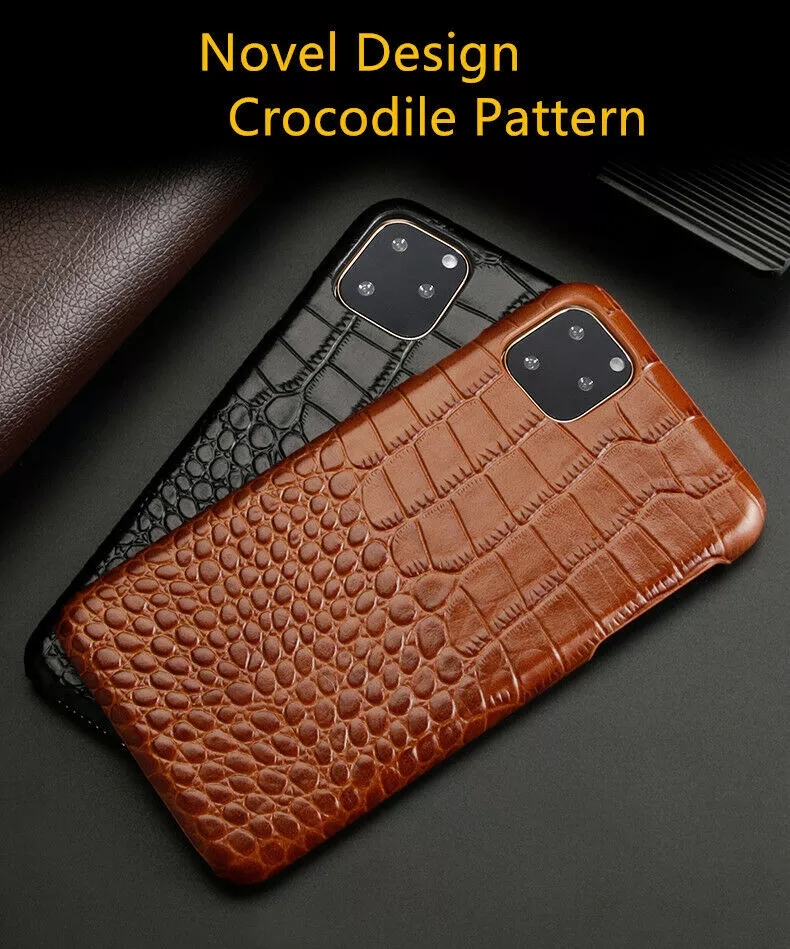 Fashion element Genuine Leather Classic Customized Cell Cover For iPhone 12 Pro Max