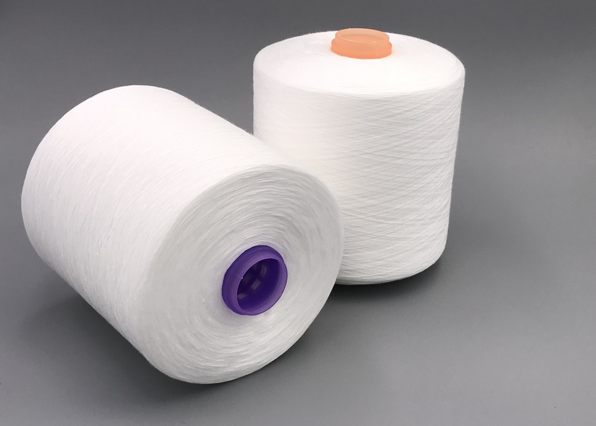 High Tenacity 40/2 Raw White Paper Cone Ring 100 Polyester Spun Yarn