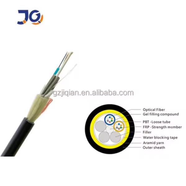 12Fo Fiber Optic ADSS Cable Adss 12 Core Price Per KM Fiber Optical Cable Self