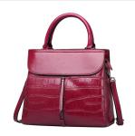 Genuine Leather Handbag Lady Bags with Stone Pattern New Arrival Tote Bag