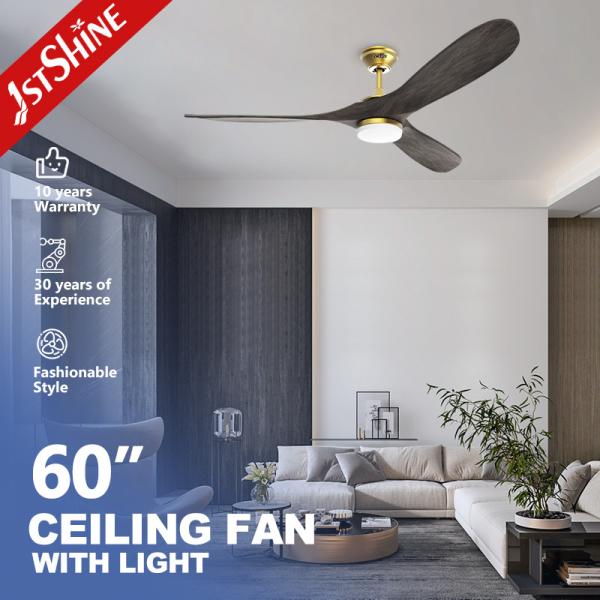 Lamp Body Material Metal 60 Inch Powerful High Airflow LED Ceiling Fan for