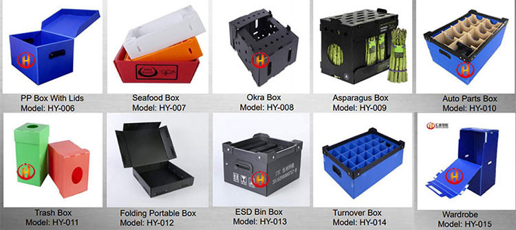 Printable Collapsible Custom Corrugated Plastic Boxes