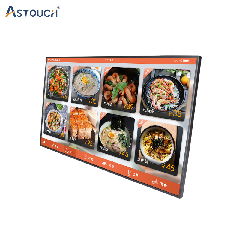2K Digital Menu Boards For Advertising 58 Inch Signage Players Support Media FCC