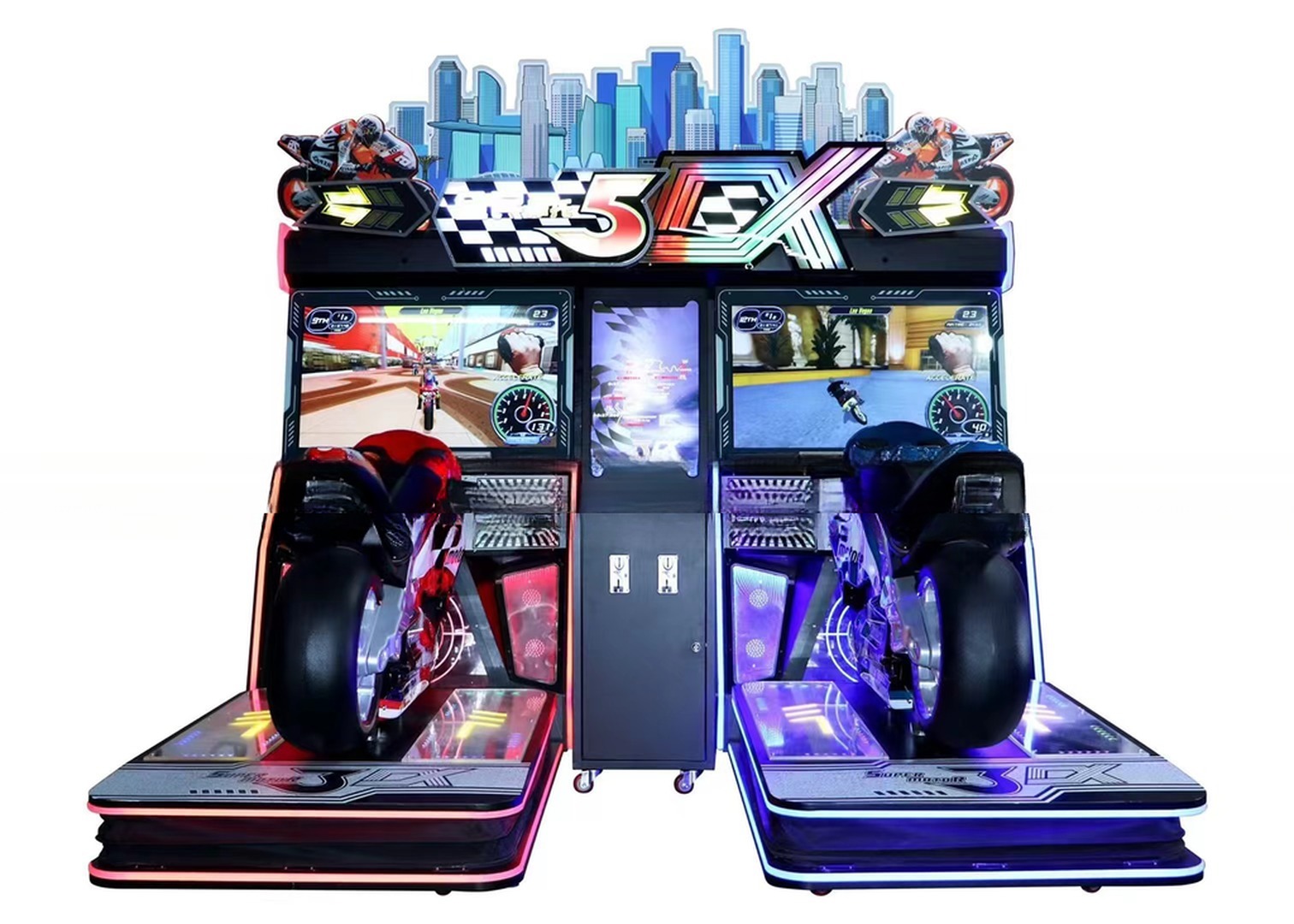 Dreamland 2022 New arrival and original coin operated driving arcade simulator super moto 3 game machine for sale