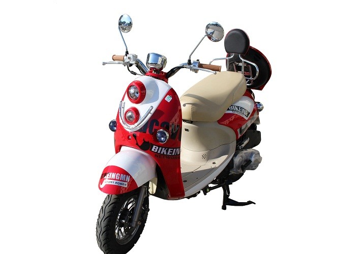 gas motor scooter 50cc 125cc 150cc GY6 engine 139QMB 152QMI 157QMJ front disc rear drum alloy wheel red plastic body