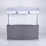 Rattan Effect Night Club Bar Counter Tiki Outdoor Rattan Bar Furniture With Roof