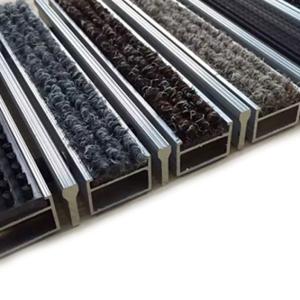 Wholesale Rubber Brush Insert Aluminium Entrance Mat 6063 T5 650lbs Load from china suppliers