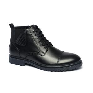 Wholesale OEM ODM Breathable Black Mens Lace Up Dress Boots from china suppliers