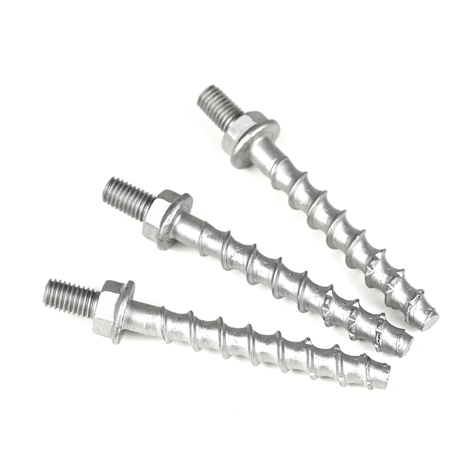 Plain Finish Sus410 Hex Flange Head Stainless Steel Anchor Bolt Self Tapping Concrete Screw