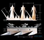 Stainless Steel Anti-Climb Wall Spikes, 0.5m-2.0m Length, Anti-Rust