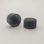 Grey Plastic Screw Lock 28mm Child Resistant Cap For Medicine Bottle