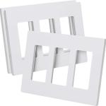 Glossy Finish Screwless 3 Gang Face Plate For Wall Socket