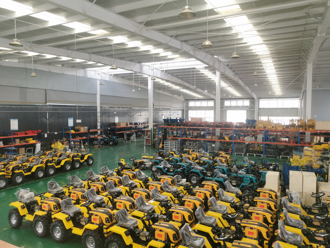 Four wheel diesel tractor that can be equipped with a variety of agricultural implements