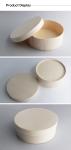 Brie Cheese Round Food Delivery Packaging 110mm To 165mm Poplar Wood Veneer