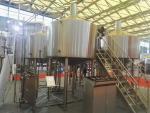 Four Vessel Craft Beer Brewing Equipment Stainless Steel Steam Heating