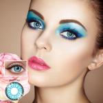 Natural Colored Eye Contact Lenses 2pcs Yearly 40% Water Contact For Beauty