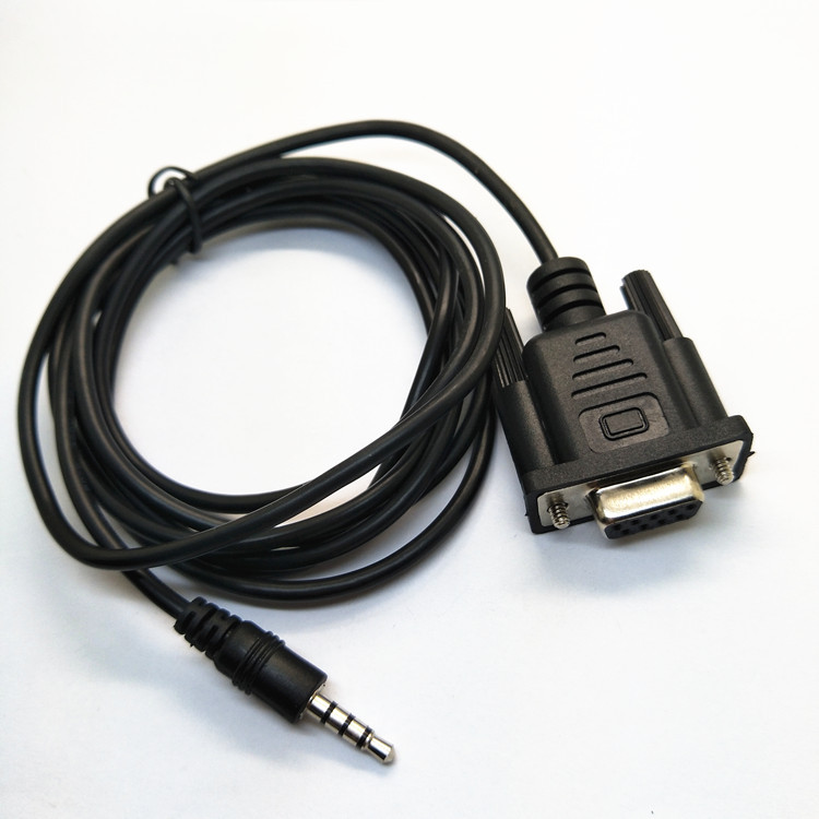 3.5mm Male Plug Cable D-sub to 3.5mm Earphone Audio Cable Shielding Braid VGA Cable