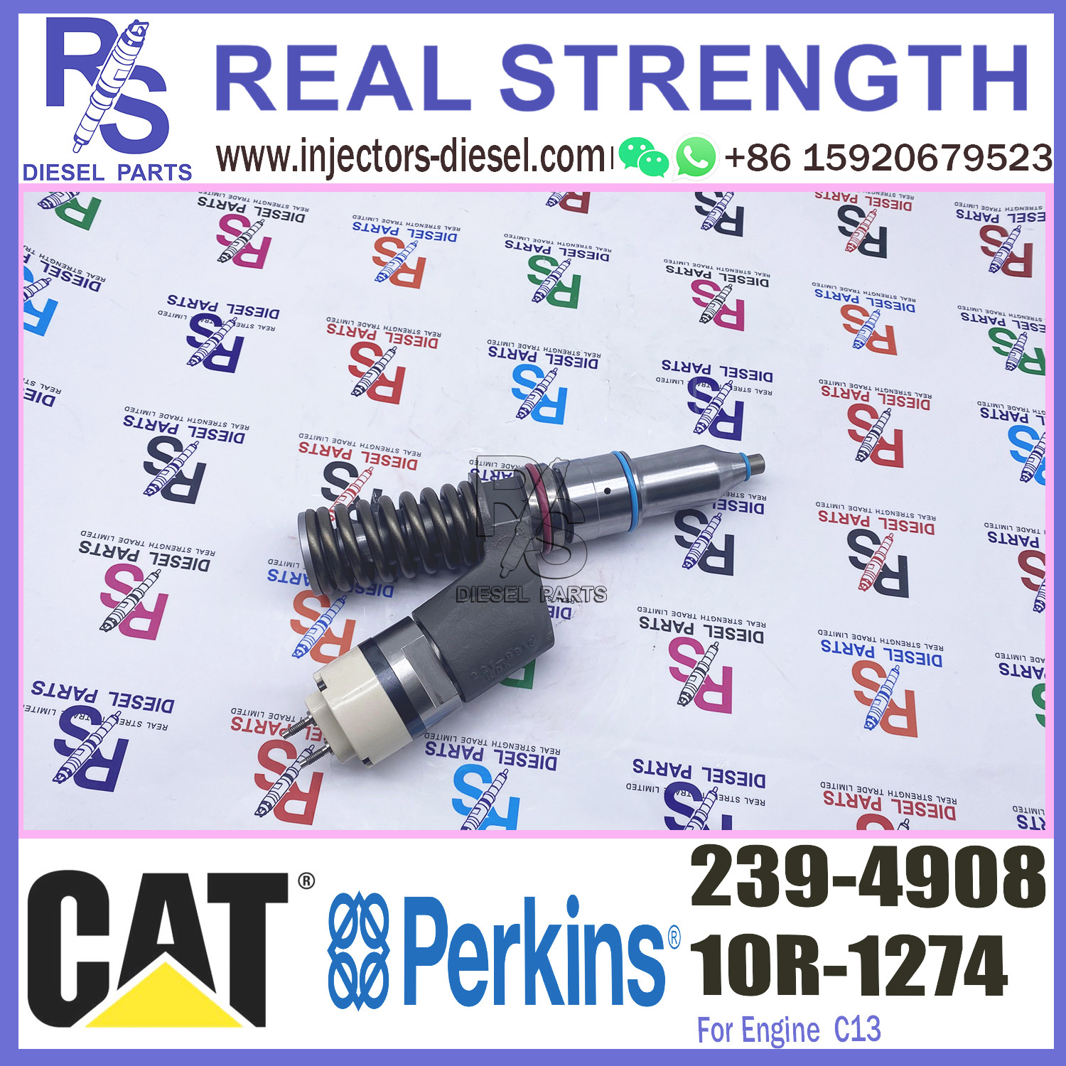 Diesel 3406E Engine Injector 253-0619 10R-7232 239-4908 239-4908 For Caterpillar Common Rail