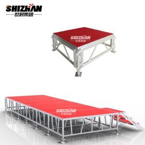 Wholesale TUV certificated Durable Adjustable Legs Aluminum Outdoor Event Concert Stage Platform from china suppliers
