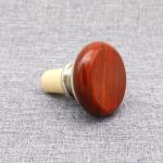 Reusable Red Wooden Wine Corks UV Printing Rubber Wine Stoppers