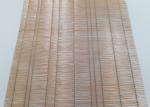 Recycled Bronze Color 70% Glass Laminated Wire Mesh Art Copper Woven