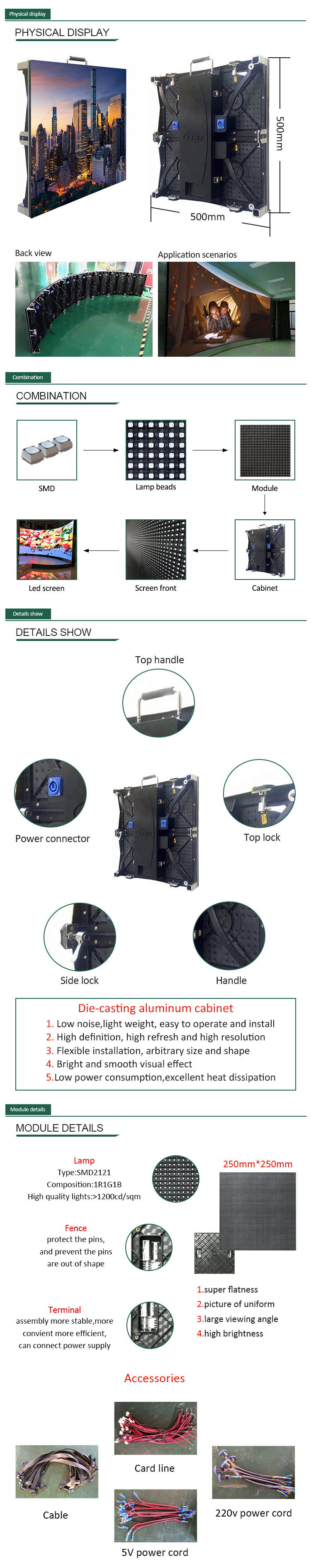 Portable Rental Event 3D Curved LED Display P2.5 P2.9 P3.91 For Stage