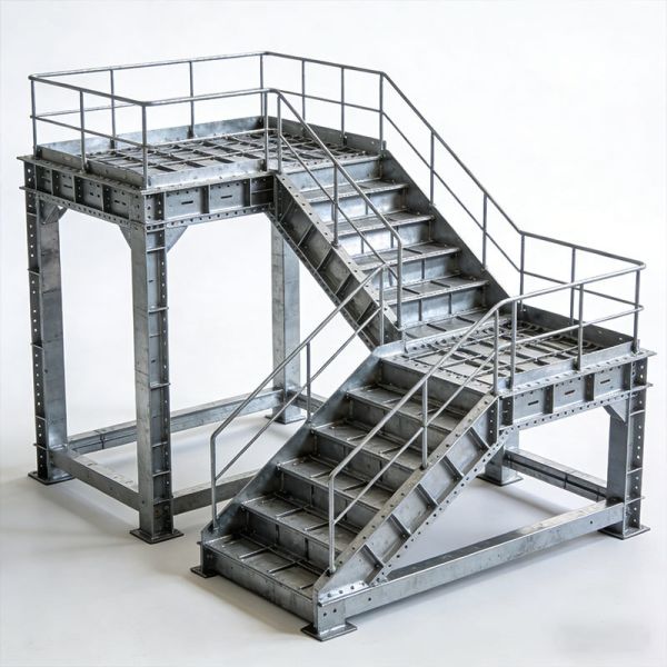 Structural Steel Stair Formwork Precision Mold System For Concrete Stair Formation