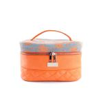 Travel Wash Bag Large Capacity Double Zipper Women PU Cosmetic Bag