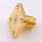 50 Cyles Female SMA Coaxial Connector 4 Hole Sma Flange Mount Connector