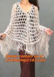 Crochet Scarf Women Pashmina Fur Designer Wrap Scarf Handmade Crocheted