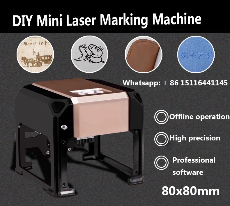 Mini Laser Engraver 3W, Portable desktop model laser engraver for nonmetal materials