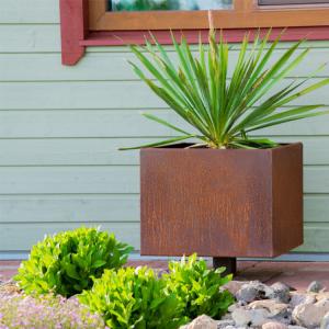 Wholesale Weathering Steel Large Outdoor Flower Pot Weathering Steel Metal Flower Pot from china suppliers