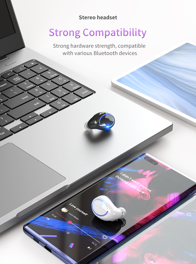 True Wireless In Ear Sports Earphone for Business Running Meeting 6983D Chipset Model
