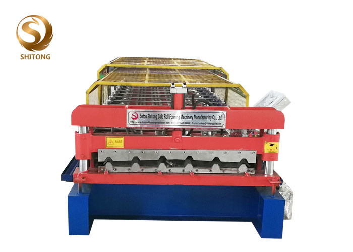 Coil Width 1000mm Automatic Roll Forming Machine PPGI Wall Sheet Roll Forming Machine
