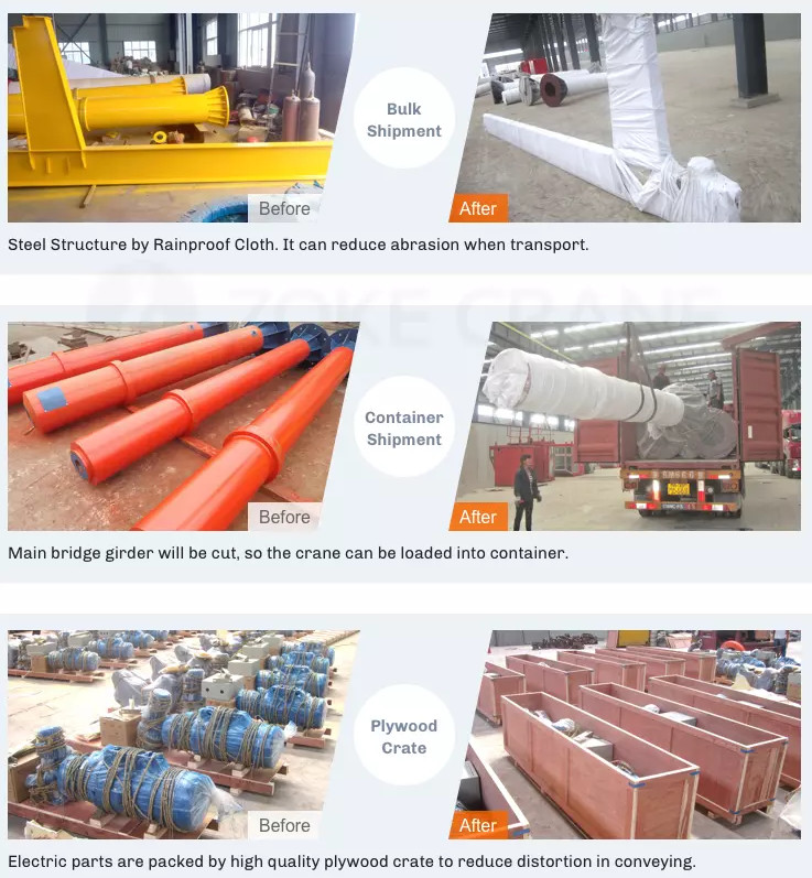 Polyurethane Buffer 30KN 360° Rotating Slewing Jib Crane
