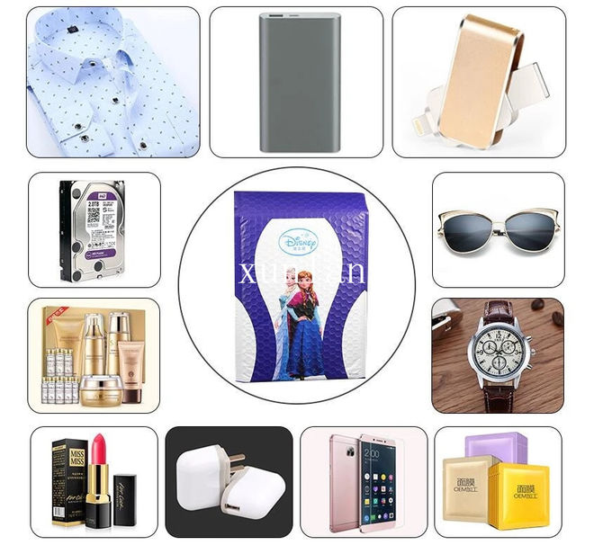 Gift Packaging Foil Metallic Bubble Mailers Laptop Envelope Various Colors