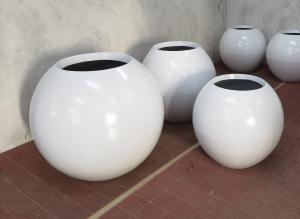 Wholesale Strong Fiberglass Flower Pots Light Weight GRP Planter Box For Outdoor Indoor Decor from china suppliers