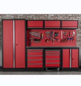 Wholesale 1.0mm 1.2mm 1.5mm Cold Rolled Steel Garage Metal Tool Cabinet with Optional Casters from china suppliers