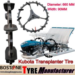Wholesale Cheap price 660 MM Kubota transplanter tires with rim solid rubber wheels for sale | agricultural tyres and wheels from china suppliers