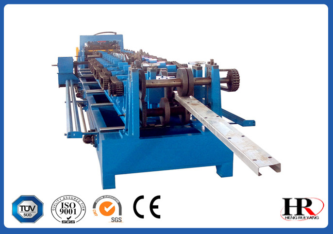 Automatic Cutting C Purlin Roll Forming Machine With Non - Stop Shearing Device