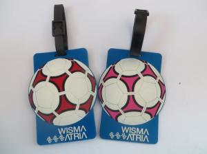Wholesale Custom 2D/3D Football Design Silicone Travel Luggage Tag / Souvenir Plastic Luggage Tag For Word Cup Promotion from china suppliers