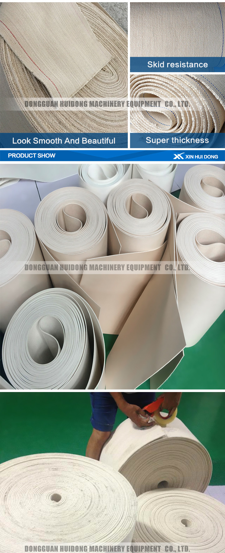 Heat Resistant Wide Belt Conveyor , Grain Low Profile Belt Conveyor