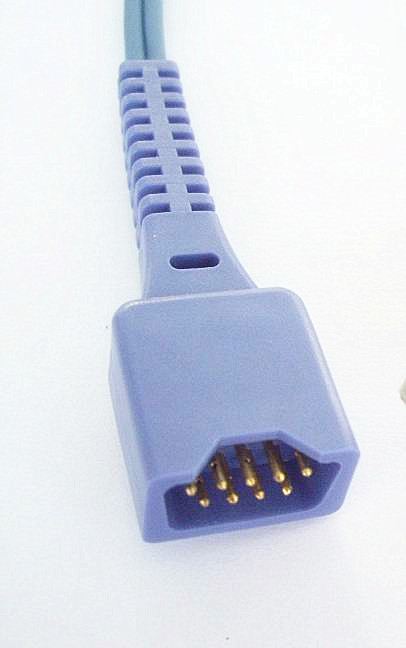Soft Rubber Reusable Finger Clip Spo2 Sensor With DB9 9Pin / SK 14Pin Connector