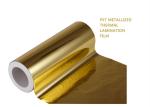 Gold Silver Polyester Film PET Metallized Thermal Lamination For Printing