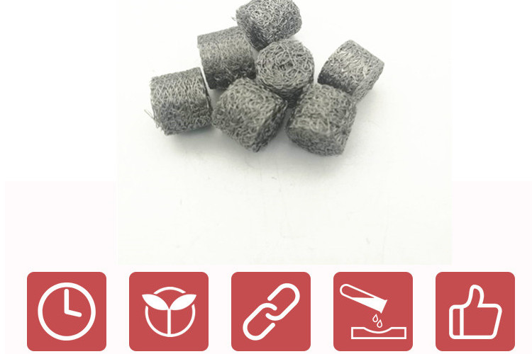 Rectangular Compressed Knitted Wire Mesh Best Solution for Filtering Efficiency