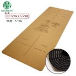 Natural Private Eco Friendly Custom Anti Slip Cork Yoga Mats